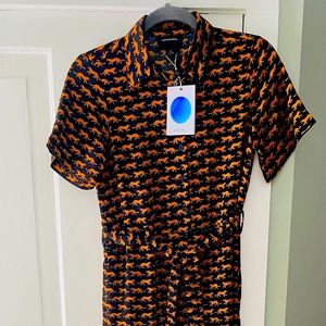 Monki tiger print jumpsuit